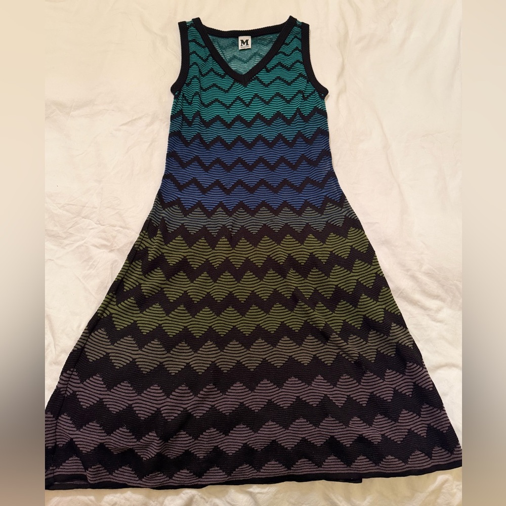 M Missoni Chevron Ombré Dress tagged 44 US size 8